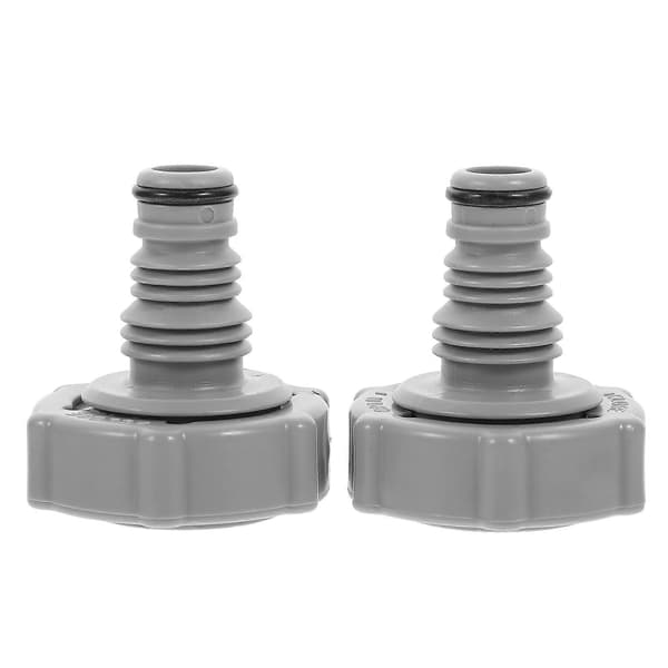 2 stk. poolstøvsugerslangeadapter Støvsugerrørforbindelse Poolslangeforbindelse Kompatibel med Bestway P6H1419 Grå Grey 5.20X5.00X5.00CM