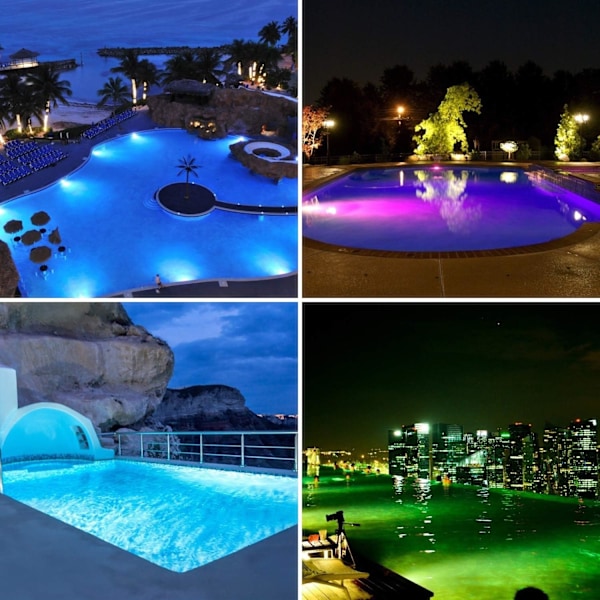 36W PAR56 Poollys, LED Pool Spotlight Vandtæt IP68, LED Sub