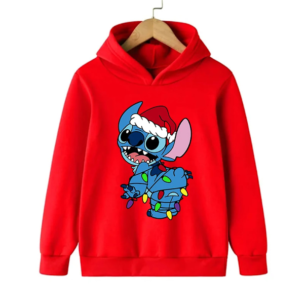 Rolig 90-tals Jul Stitch Hoodie Barnkläder Cartoon Kläder Flickor Pojkar Lilo och Stitch Tröja Hoodie Baby Casual Topp 59021 59021 59021 150CM