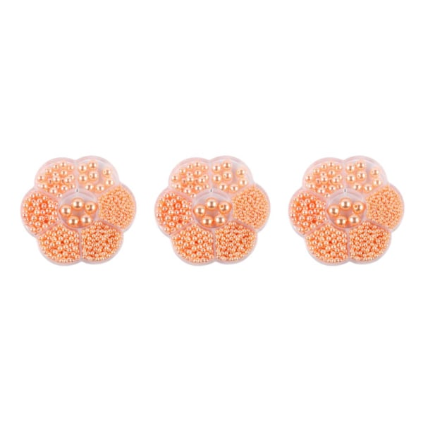 1/2/3/5 1150 st DIY-pärlor för att göra vackra smycken - orange orange 3PCS
