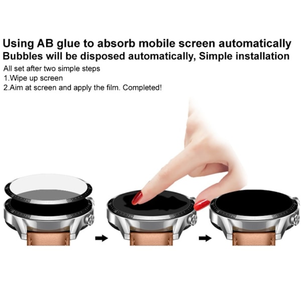 3-pack för Garmin Venu klocka böjd 3D mjuk film fullskärm kompositmaterial film