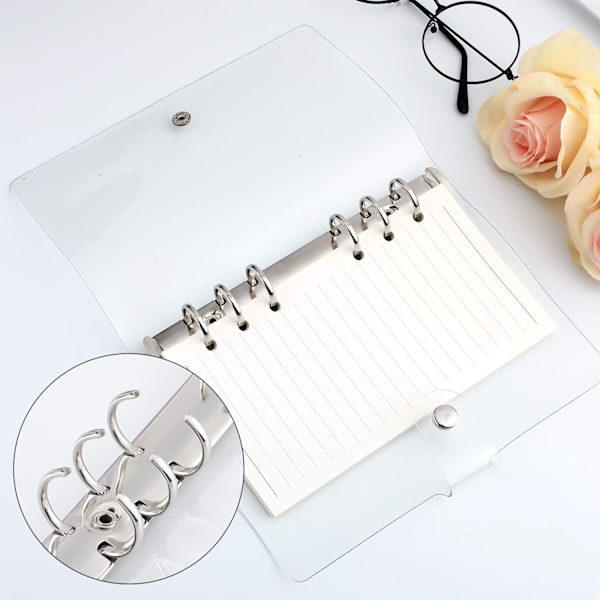 2-pak A5/A6 ringbindsbind, journal regnbue