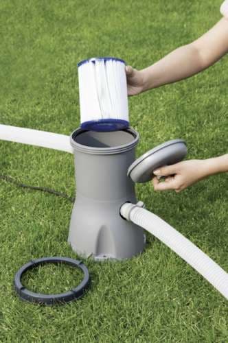 BESTWAY Suodatinpumppu 3028 l/h – Uima-allaspumppu Malli 58386 Blå, Grå 4.22