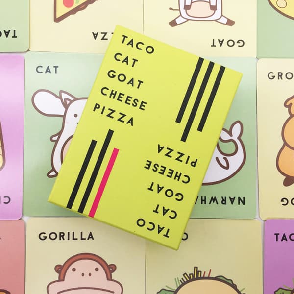 Taco Cat Goat Cheese Pizza -korttipeli moninpeleihin