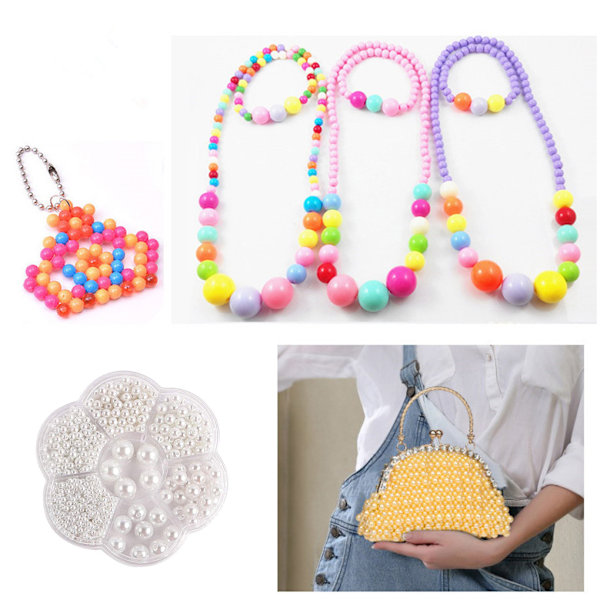 1/2/3/5 1150 st DIY-pärlor för att göra vackra smycken - Lila purple 5PCS