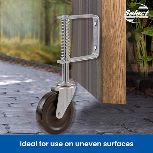 Select Hardware Fjærbelastet Svingbart Portrull, 4\" Kraftig W[GP]