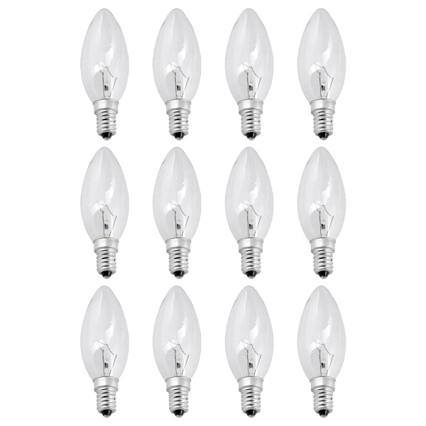 12-pack E14 40W Klara Klassiska Glödlampor