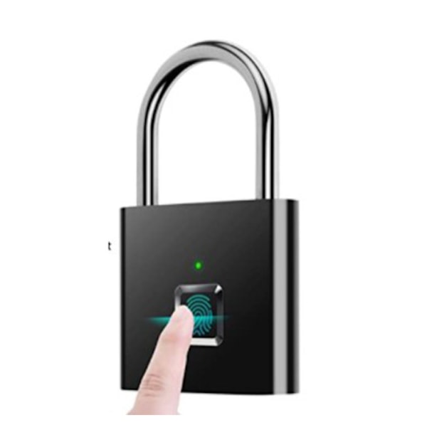 Fingeravtrycks Mini Smart Hänglås Usb Laddning Biometrisk Hög