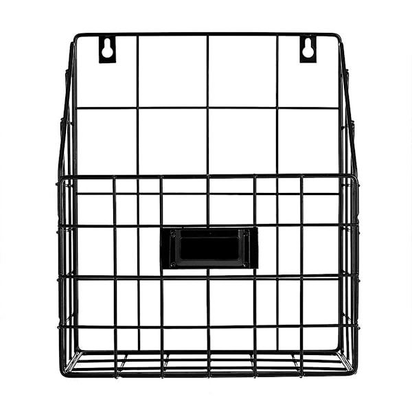 Metallinen postilaatikko - Seinään kiinnitettävä riippuva tiedosto-/asiakirjajärjestäjä - Taloudellinen ja helppo asentaa tarjotin kotitoimistoon ja muuhun (1 tarjotin)