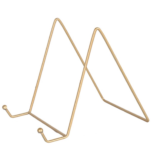 stk./pakke Metal Display Stand Jernbord til Tallerkenstativ Tallerkenholder Display Stand til Billede Dekorativ Tallerken Bøger