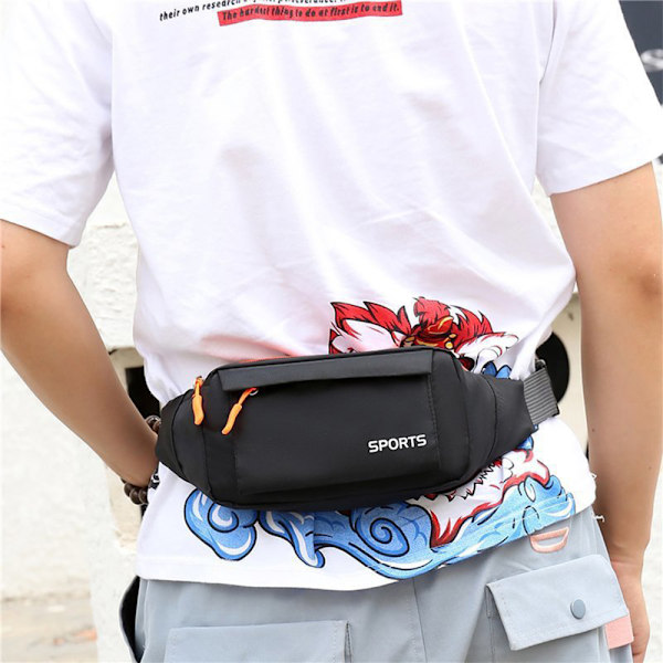 Män Kvinnor Cross Body Midjeväska Justerbart Bälte Höftväska Fanny Pack