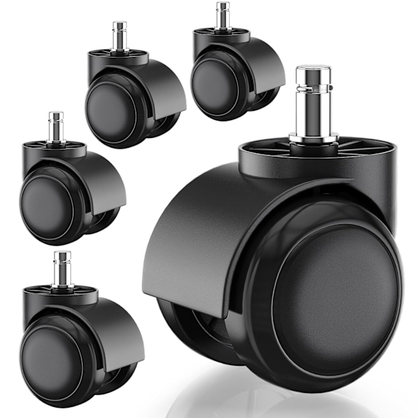 stk Kontorstolhjul for IKEA, 10 mm x 22 mm, Egnet for harde gulv (250 kg kapasitet) Parent