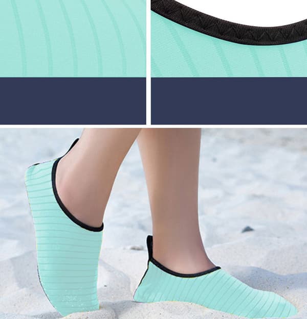 (Størrelse: 36/37) Simmesko Unisex badesko surfsko aquaskor Grøn Green 36/37