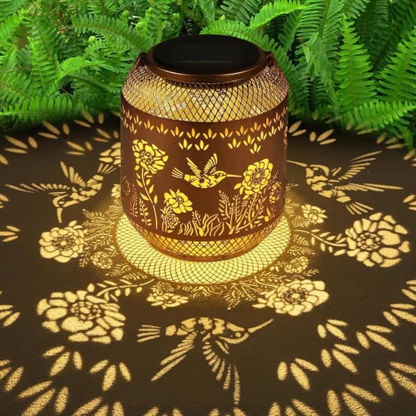 Solar Light Outdoor with Hanging Hook - Solar Powered Garden Light Butterfly/Hummingbird