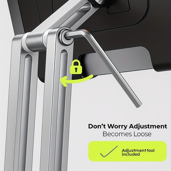 Roterende tabletstativholder, justerbar multi-vinkel skrivebordsmontering til iPad Pro Air Mini, telefon, e-læser color
