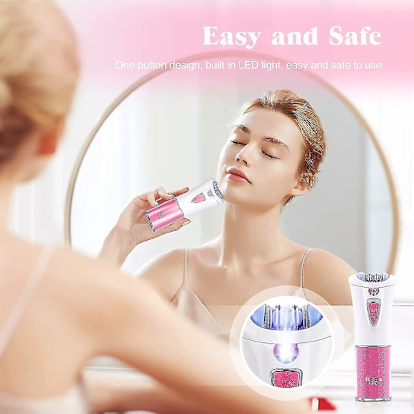 Harmaantuminen, Smooth Glide Epilator, Kannettava langaton partakone, Partakone kasvojen karvoille -yyc