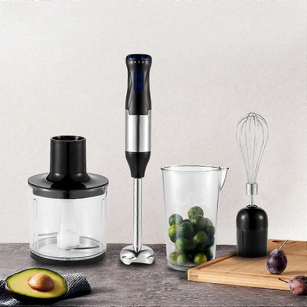 Immersion Blender 4-in-1 Chopper Kitchen Electric Handheld Immersion Blender_yux