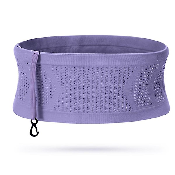 Monikäyttöinen Hengittävä Neulottu Vyölaukku Piilotetulla Lokerolla Kannettava Violetti Purple L