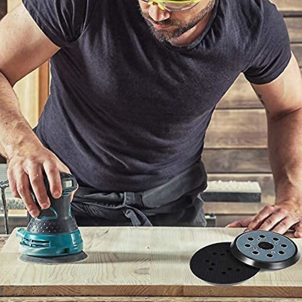 2 stk. 125 mm slibeplader 8-huls slibeskive slibeskive tilbehør med Dwe6423/6423k Dwe6421/6421k null ingen