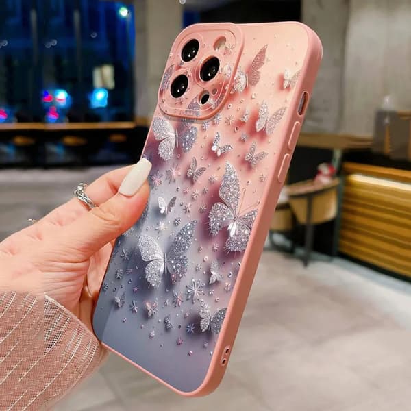 Iskunkestävä perhoskukka-kotelo iPhone 11-15 & Pro Max -puhelimille [GPA] For iPhone 12 2