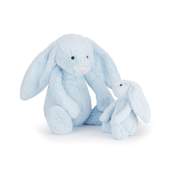 Jellycat Bashful Luxe Luna Kanin Blødt Legetøj, Stor 51 cm | Kanin og Blød Legetøjskanin | Klassisk Børnegave blå[GP] blue 51cm
