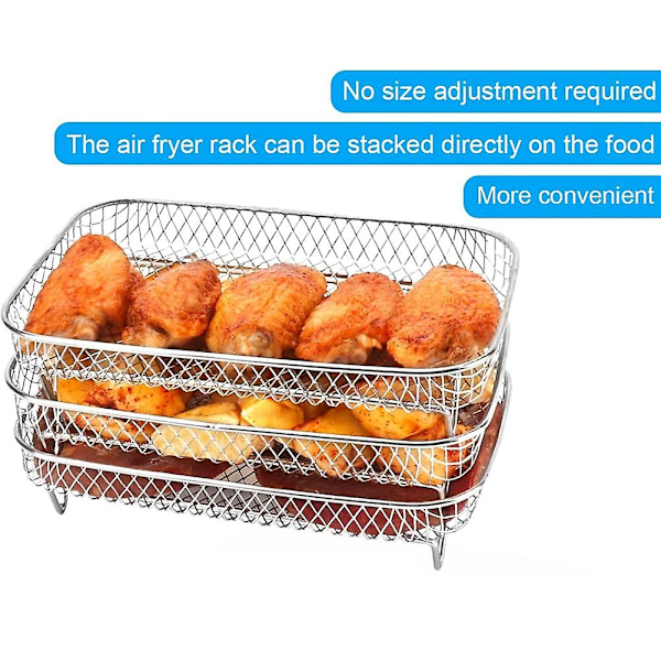 Stapelbart avrinningsställ för fritering, 3-vånings, Ninja Food DZ201 DZ401 Acce...