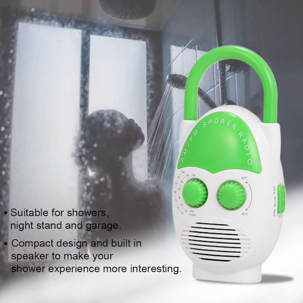 Suihkuradio Vedenkestävä Kaiutin Kylpyradio Säädettävä