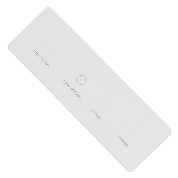 Mikroskopobjektiv Mikrometer Kalibreringsglas Objektmikrometer DIV 0,01mm 0.1