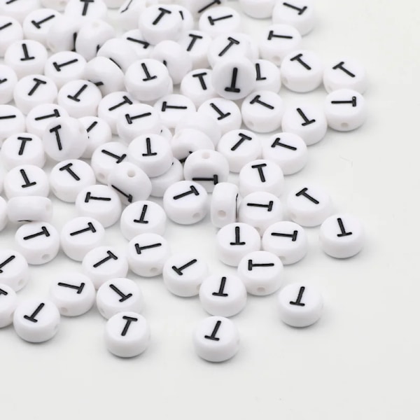 7x4mm akryyliset aakkoskirjainhelmet DIY-korujen valmistukseen 50/100/200kpl[GPA] T