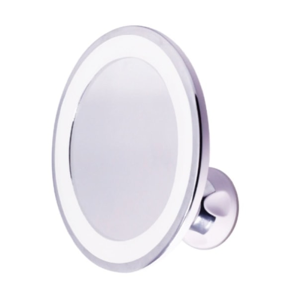 UNIQ Sugkopp Sminke Speil LED-Lys & x10 Forstørrelse - Hvit