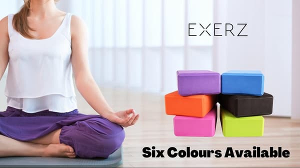Halkfria yogablock för Pilates och träning - 2-pack Pink