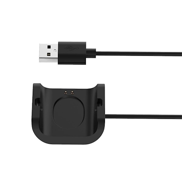 100 cm / 39 tum svart laddningskabel för Amazfit Bip S A1916 smartwatch-laddning