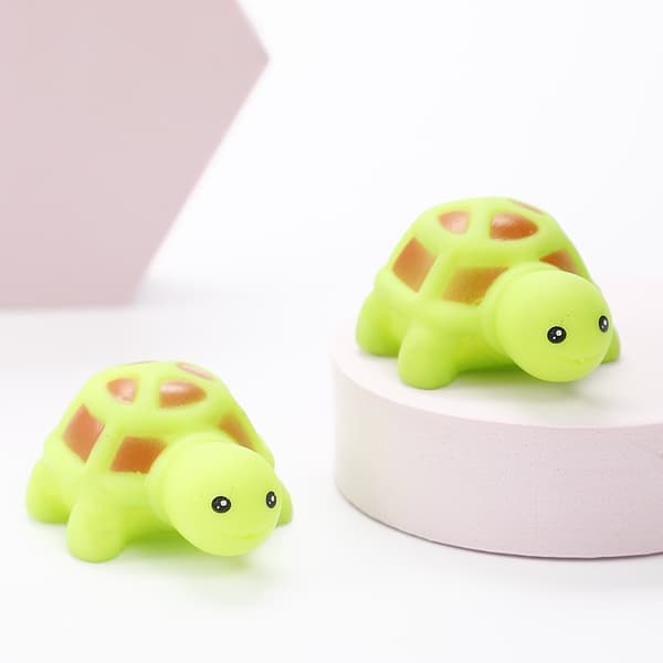 Stressavlastande Squishy Sköldpaddsleksaker för Barn, 20-pack Långsamt Stigande Fidgetleksaker
