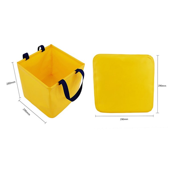 Vikbar vattenhink för utomhusbruk, camping, picknick, praktisk fiskehink, resehink med stor kapacitet, vikbar vattenhink i PVC