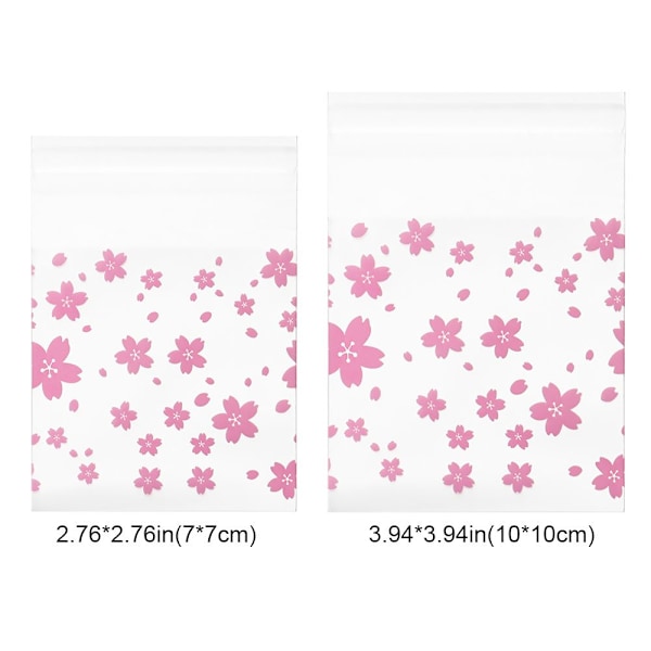 100 stk. Plastikposer Gaveposer 7*7CM 7*7cm