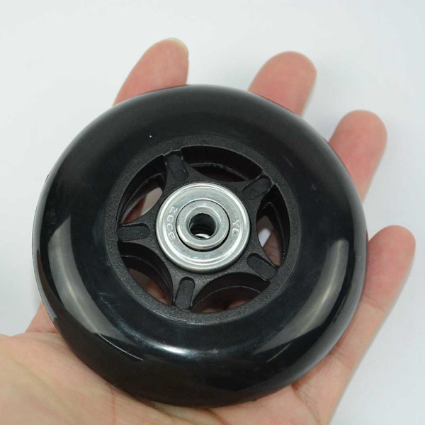 2 Ange resväska ersättningshjul axlar deluxe 70mm