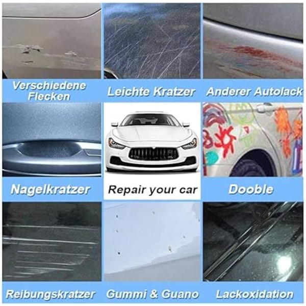 Nano Sparkle Klut 4 stk, 2023 Nanosparkle Anti Scratch, Bilreparasjonsklut, Multifunksjonell Overflatepoleringsklut, Bilreparasjons-poleringsklut
