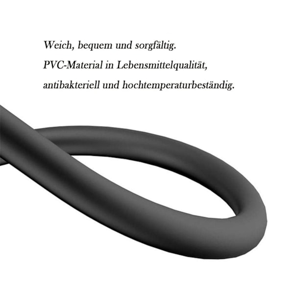 Bruseslange 2M Sort PVC bruse anti-knæk anti-eksplosion hoved højtryks t...