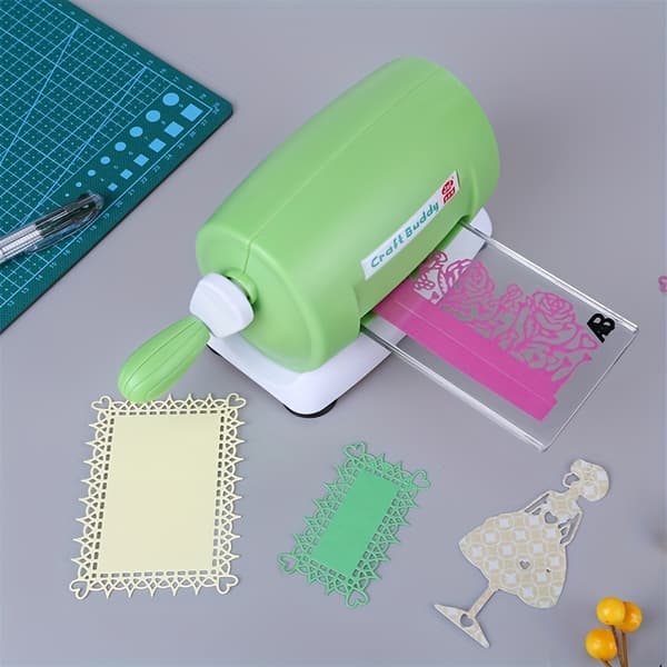 Craft Buddy Manuell Stanse- og Pregemaskin for Scrapbooking White