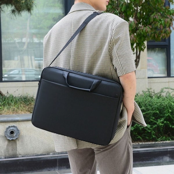 Laptopväska Axelväska SVART 15,6 TUM 15,6 TUM svart black 15.6 inch-15.6 inch
