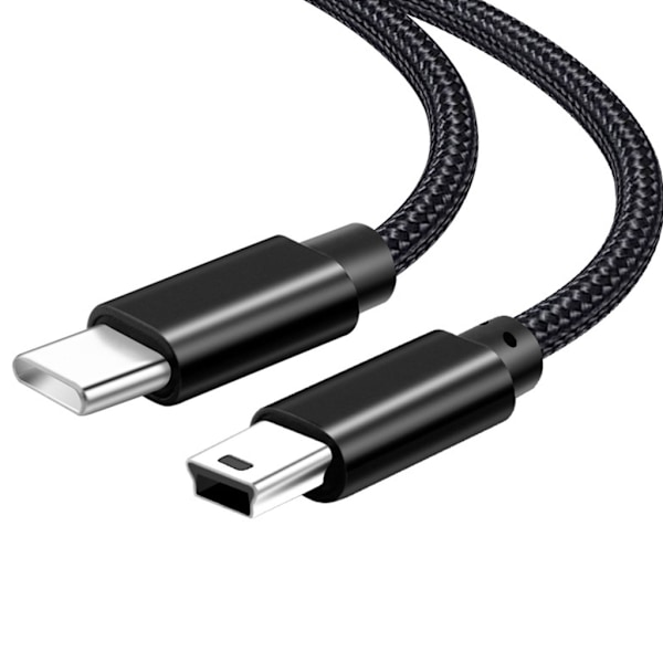 Filtringsfri Nylon Type-C til Mini USB Opladerkabel Dataoverførselsledning til Pålidelig og Langvarig Brug