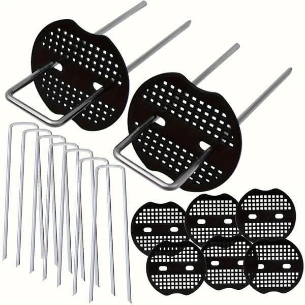 200-pakning galvaniserte U-formede teltplugger med skiver 100Pcs