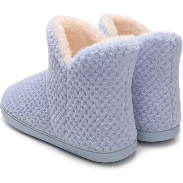 Varme hjemmesko, dammesko med fluffy sky-hjemmesko søde høje bomulds hjemmesko memory foam vinter hjemmesko herre
