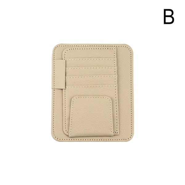 Bilsolskydd Organizer med Flera Fack Inredningsdekor Fickor beige One-size