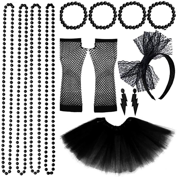 Neon 80-tals Festkläder Kostymset Tutu Kjolar 5 5