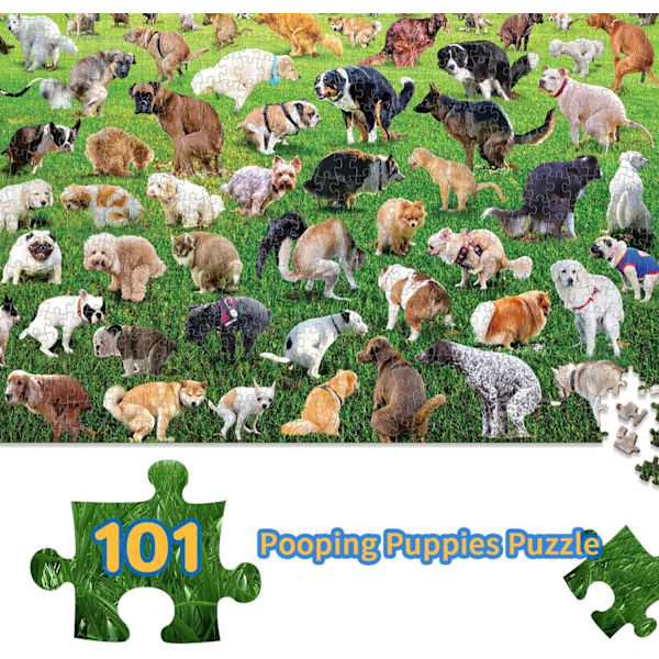 1000 brikkers puslespill, 101 valper