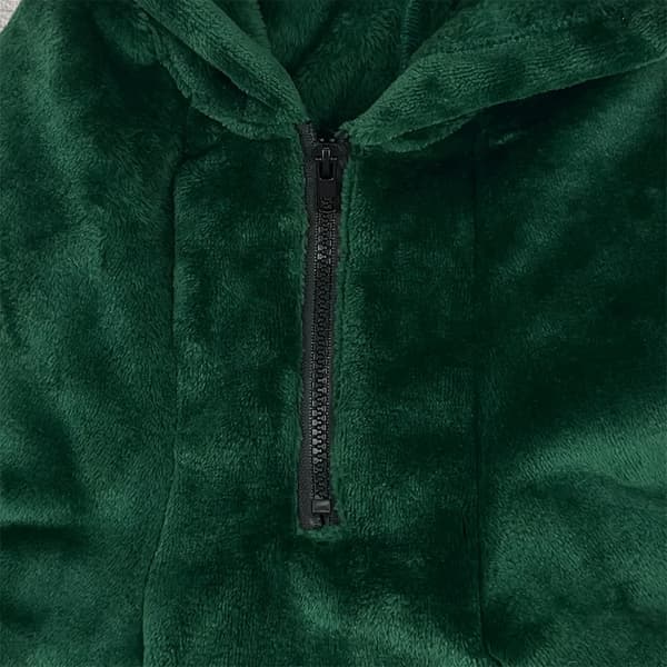 Varm fleecetröja med dinosauriedesign för stora hundraser 6XL Green