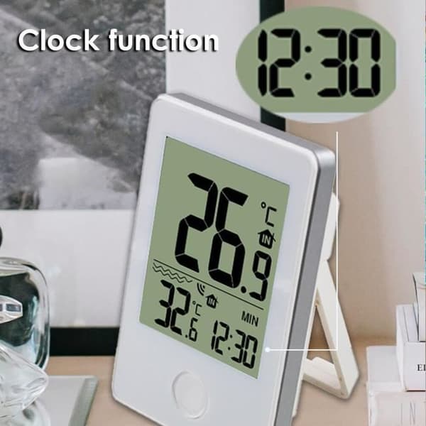 Trådlös flytande pooltermometer med LCD-mottagare, 18 m räckvidd