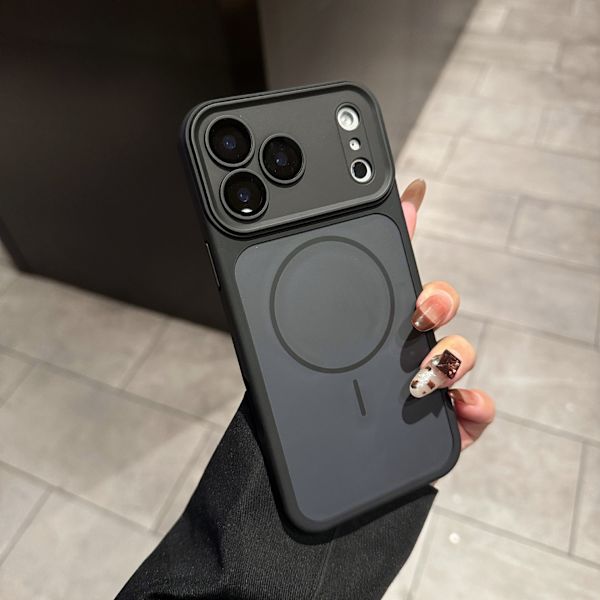 Fargeblokk magnetisk deksel til iPhone 17 Pro Max Style 1