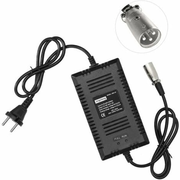 Smart oplader til elcykel og scooter, 36V XLR-hoved (type A-stik)